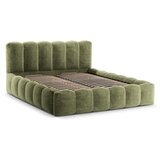 Micadoni Zeleni tapecirani bračni krevet s prostorom za pohranu s podnicom 180x200 cm Lupine – Home | shoptok.hr