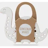 Milin Big Wooden Lacing Toy Dinosaur Max aktivnostna igrača 18,5 cm x 11 cm x 0,7 cm 1 kos