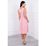 Kesi Dress with wide straps powder pink | shoptok.hr
