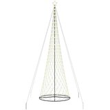  LED božićno drvce s 555 LED svjetlima Topla bijela 500 cm Metal | shoptok.hr