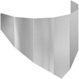 vidaXL Ograda oko Travnjaka 100 x 45 cm Čelik Srebrna - Pocinčani čelik 1 | shoptok.hr