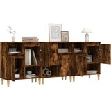  Komode 3 kom boja dimljenog hrasta 60x35x70cm konstruirano drvo | shoptok.hr