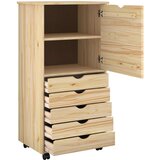  Mobilni ormar Smeđa 53 x 39 x 103 cm Čvrsto borovo drvo | shoptok.hr