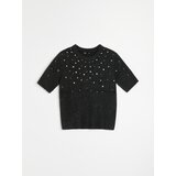 Sinsay Pletena bluza s biserima | shoptok.hr