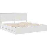  Konstrukcija postelje Bela 200 x 200 cm Inženirsko leseno, (5000121373) | Shoptok.si