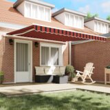 vidaXL ročna retraktibilna tenda Antracit 350x250 cm | Shoptok.si