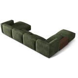 Micadoni Zelena kotna sedežna garnitura iz tkanine bouclé (levi kot/v obliki črke "U") Martina – Home | Shoptok.si