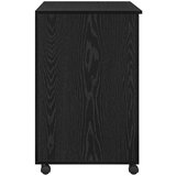  Stol s kotačićima Crni hrast 91 x 50 x 77 cm Konstruirano drvo | shoptok.hr