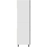 Ormarić za hladnjak crni 60 x 57 x 207 cm od iverice | shoptok.hr