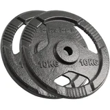 ACTIVE Liveni gvozdeni tegovi sa tri rukohvata set 2x10kg / 31mm RBA-2135