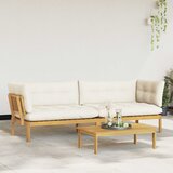  Jedinične vrtne Pallet sofe 2 Komad Čvrsto drvo akacije | Eponuda.com