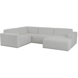 Scandic Bijela kutna garnitura od bouclé tkanine (u obliku slova "U") Roxy – | shoptok.hr