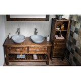 Sapho Smeđi ormarić bez umivaonika od masivne smreke 130x73 cm Brand – | shoptok.hr