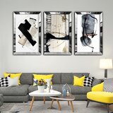 Wallity dekorativna slika Huhu408, 50x70cm, 3 dela Cene