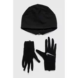 Nike Kapa in rokavice črna barva,