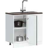  Donji ormarić za Lavabo - Umivaonik Lucca crni konstruirano drvo | shoptok.hr