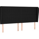  Uzglavlje s ušima crno 163x23x118/128 cm od tkanine | shoptok.hr