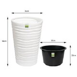 Diker HOME Plastična saksija za cveće 35x62 cm bela Cene