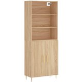 Maison Chic Visoka Komoda - Predalnik sonoma hrast 69,5x34x180 cm inženirski les, (21720618) | Shoptok.si