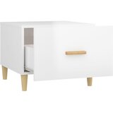  Stolići za kavu 2 kom sjajni bijeli 50x50x40 konstruirano drvo | shoptok.hr