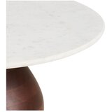House Nordic Bijeli/u tamnoj prirodnoj boji okrugao stolić za kavu s mramornom pločom ø 70 cm Heide – | shoptok.hr