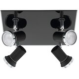 Eglo Tamara 1 reflektor/4, led, gu10, 4x3,3w, 4x240m, ip44, krom/crna | shoptok.hr