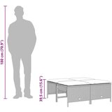  5-dijelni set vrtnih sofa s jastucima poliratan smeđi | shoptok.hr