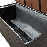 vidaXL Vrtna škatla za shranjevanje poli ratan 180x90x75 cm rjava | Shoptok.si