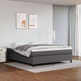  Box spring posteljni okvir siv 180x200 cm umetno usnje, (20737076) Cene