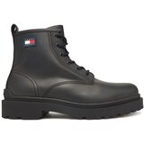 Tommy Jeans Gležnjarji Tjm Lace Up Rubberized EM0EM01628 Črna Cene