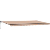 vidaXL Automatska Vučna Tenda Prugasta Narančasta 600x300 cm | shoptok.hr