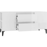 TV ormarić sjajni bijeli 102 x 44 5 x 50 cm konstruirano drvo | shoptok.hr