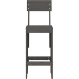 vidaXL barski stolci 2 kom sivi 40 x 48 5 x 115 5 cm masivna borovina | shoptok.hr