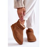 Kesi Damskie Zamszowe Niskie Śniegowce Camel Shelie | Shoptok.si