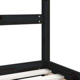  Za dječji krevet crni 80 x 200 cm od masivne borovine | shoptok.hr