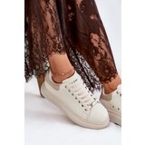 GOE Leather Women's Sneakers On Platform Beige | Shoptok.si