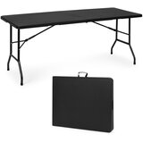  Ugostiteljski stol 180 cm, sklopiv u kofer, crni, ModernHome | shoptok.hr