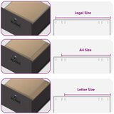 Kabinet za datoteke s ladicama Crna 44 x 50 x 106.5 cm | shoptok.hr