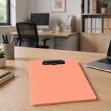 Clipboard Board With Cover Metal Clip A4 Plastic Office Pink | Shoptok.si