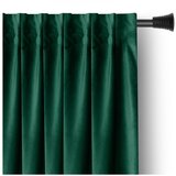 Restilo Temno zelena žametna zavesa za delno zatemnitev 140x270 cm Pleat – | Shoptok.si