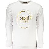Cavalli Class MEN&#39;S WHITE ZIPLESS SWEATSHIRT Cene