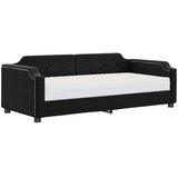  Dnevni krevet s madracem crni 90 x 200 cm od tkanine | shoptok.hr