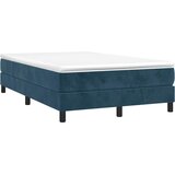Box spring krevet s madracem tamnoplavi 120 x 200 cm baršunasti | shoptok.hr