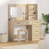 vidaXL Set od 2 Sonoma hrast Konstruirano drvo Standard Ogledalo | shoptok.hr