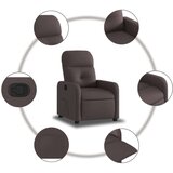  Naslonjač od tkanine tamnosmeđi | shoptok.hr