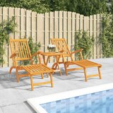 Maison Chic Zunanji Ležalnik - Sončna ležalnik z oporo za noge 2 kosa trden akacijev les, (22043091) | Shoptok.si
