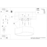  Stropna svetilka CIRCLE 1 bela, (21347911) | Shoptok.si