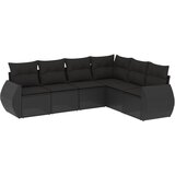  The Living Store Vrtna sedežna garnitura 6-delna z blazinami črna poli ratan - Vrtna Sedežna Garniture, (21453302) | Shoptok.si