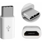 Adapter Micro USB na USB Type-C - beli