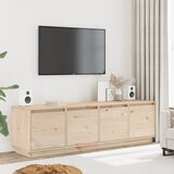 Maison Chic TV omarica - TV stojalo - Televizijska omarica 156x37x45 cm trdna borovina, (21700676) | Shoptok.si